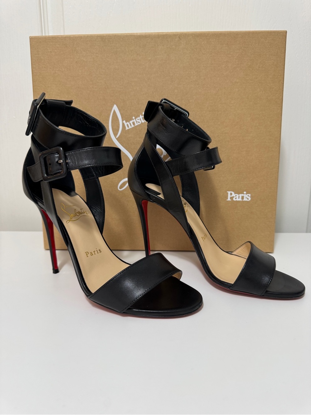 Christian Louboutin Kid Multipot Leather Stiletto